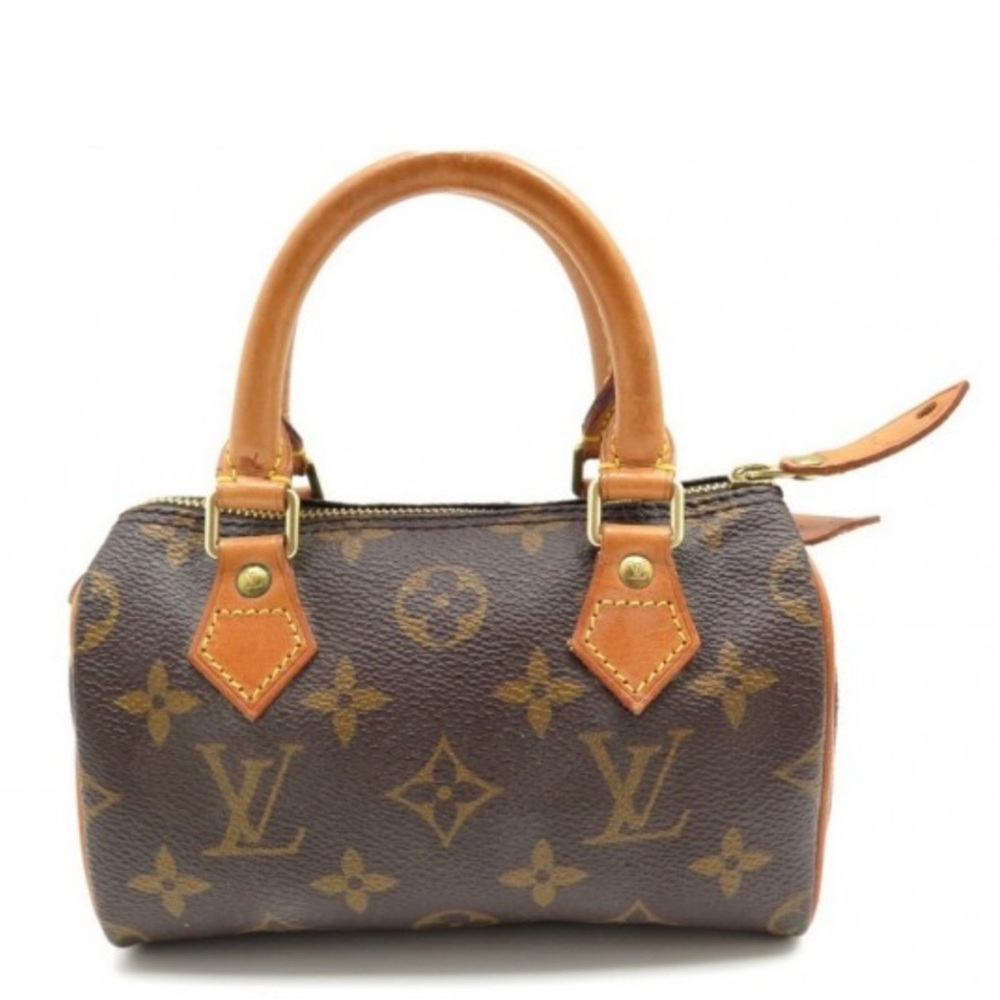 Authenticated Louis Vuitton Speedy NANO MONOGRAM VINTAGE LV Mini Macro SMALL